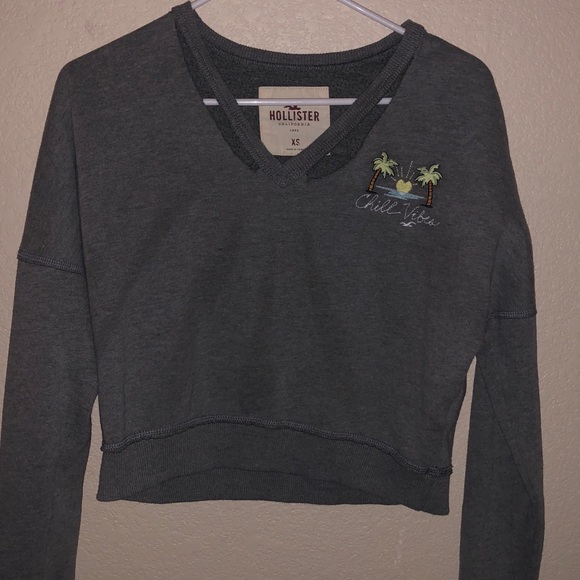 Hollister cropped sweatshirt - Picture 1 of 2